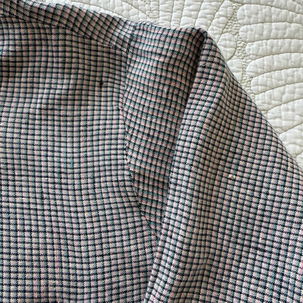 Flax Women’s Oversized Black and White Checkered Shirt- Size L - Picture 6 of 14